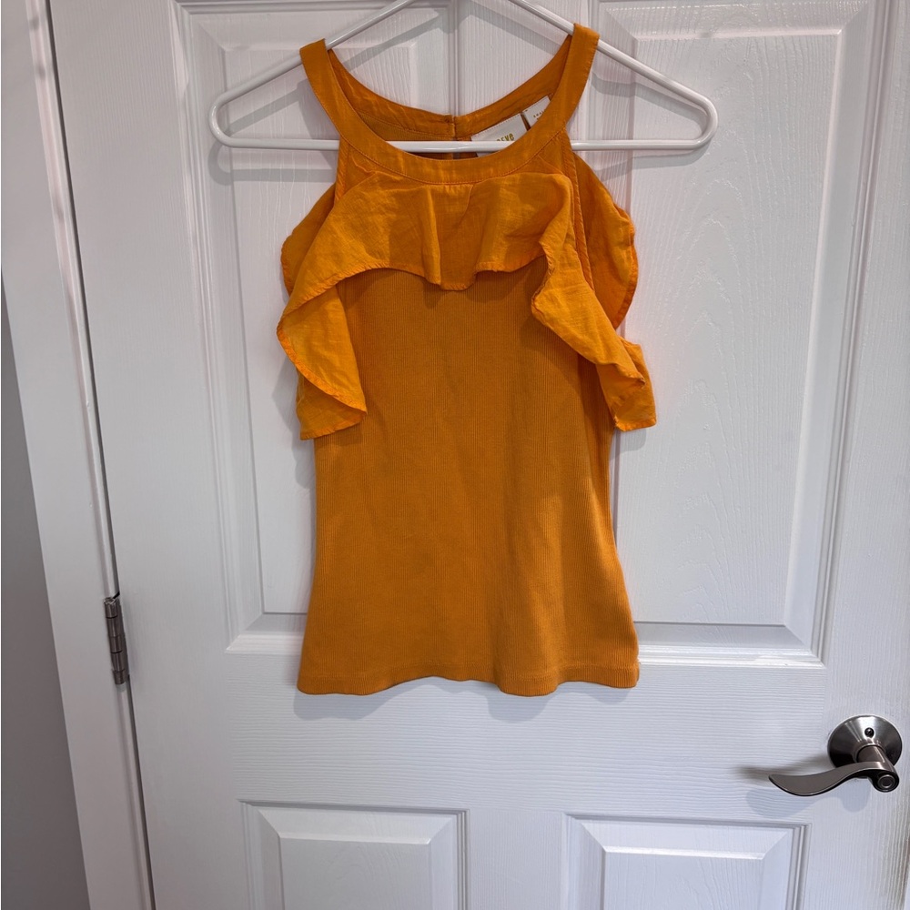 Maeve Ruffled Rib Halter Tank - Picture 5 of 8